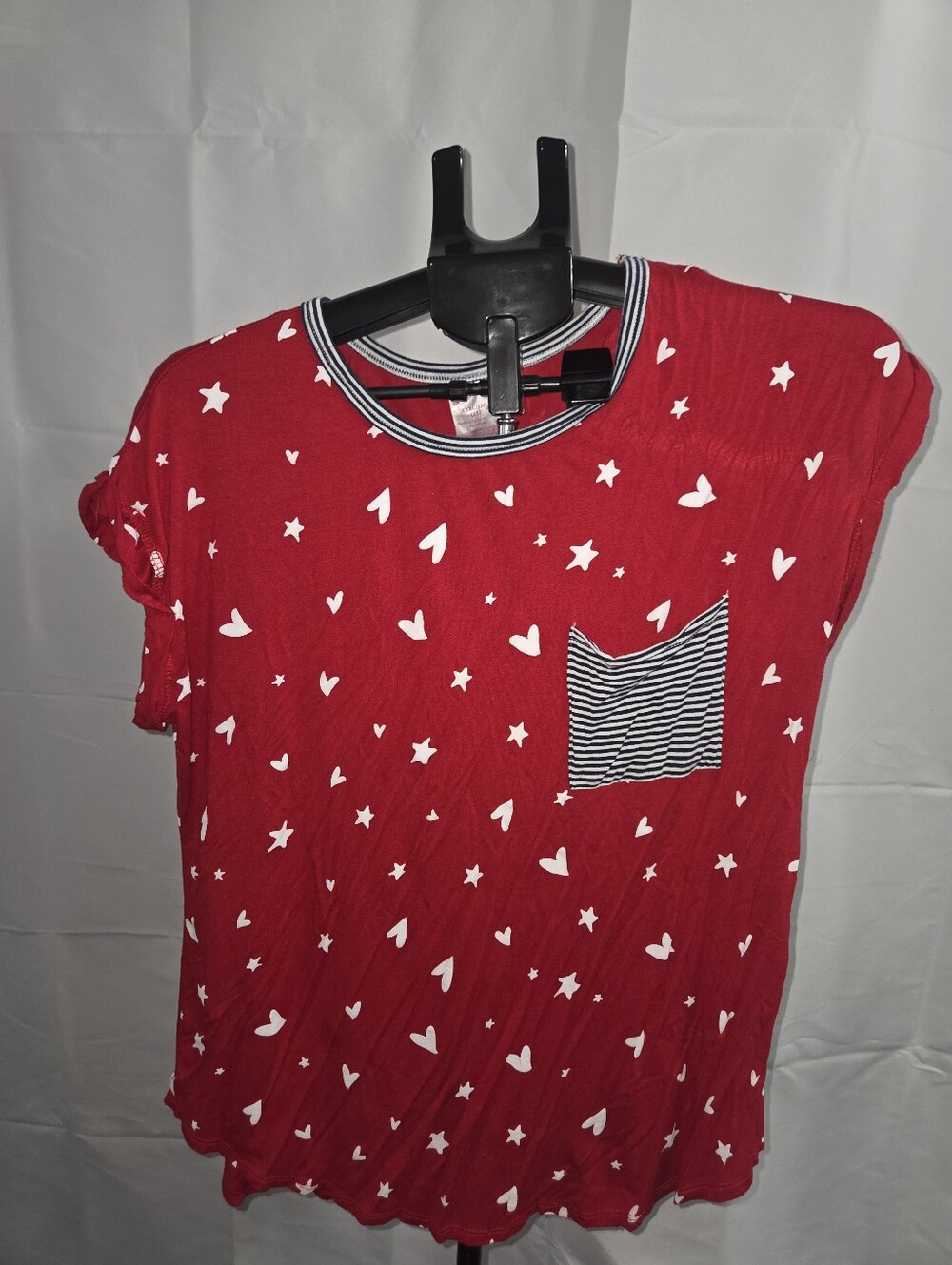 Plus Size No Boundaries Women's Red White Blue Tee Shirt Top XXXL 21